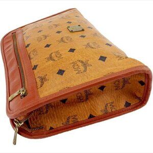 MCM Clutch bag Light Brown Brown Black Women Authentic secondhand